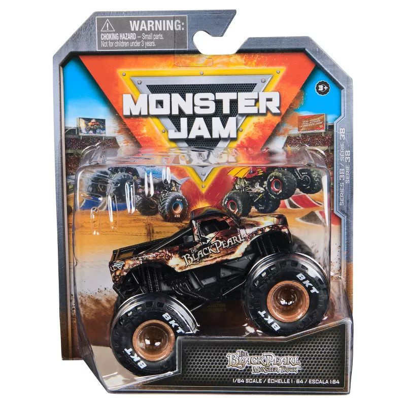 Машинка Spin Master Monster Jam Монстр Трак Мультяшный Aвтомобиль Black Pearl  #1