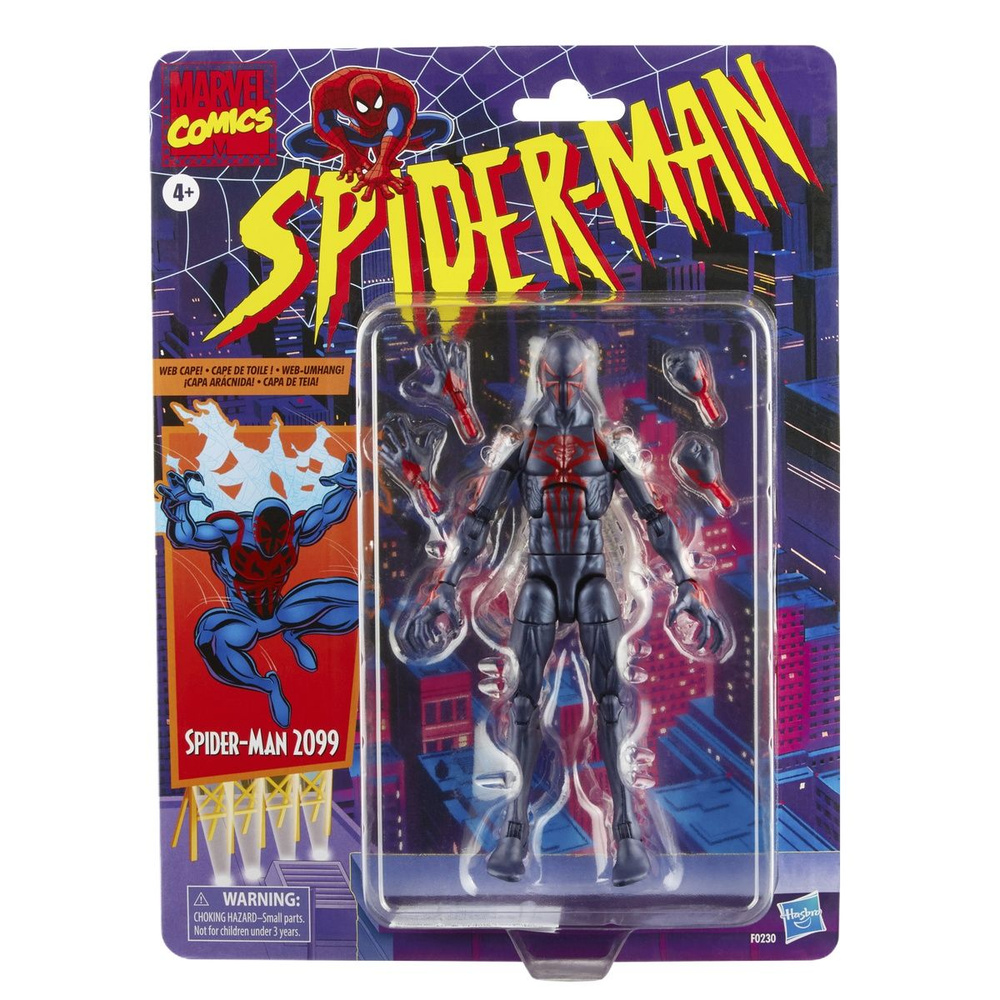 фигурки Hasbro Marvel Legends Spiderman Animation Series Action Figures Spider-Man2099-16cm;Марвел фигурки #1