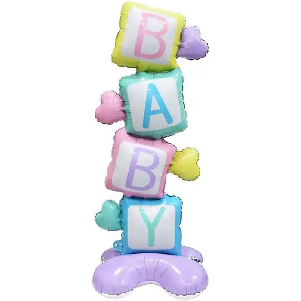 Шар 3D (45''/114 см) Фигура на подставке, BABY, 1 шт. в уп. #1