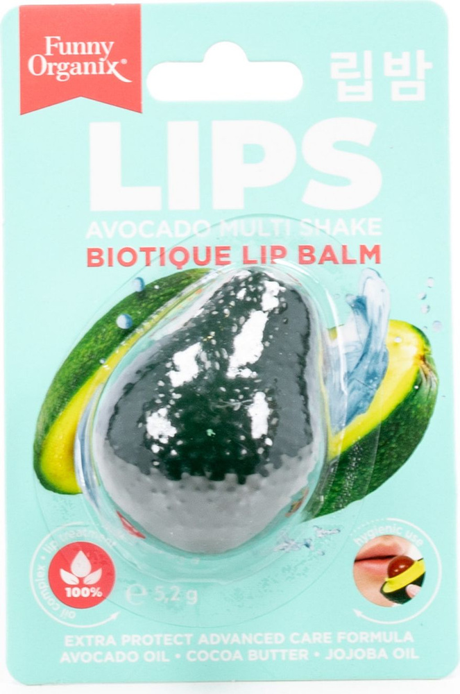 Funny Organix / Фанни Органикс Lips Biotique Lip Balm Бальзам для губ защитный, с витамином Е и маслом #1