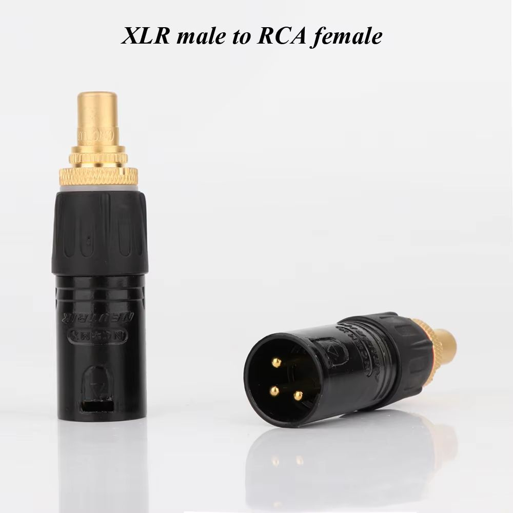 2PCS Швейцария NEUTRIK Переходная головка Общий штепсель XLR против материнской розетки RCA  #1