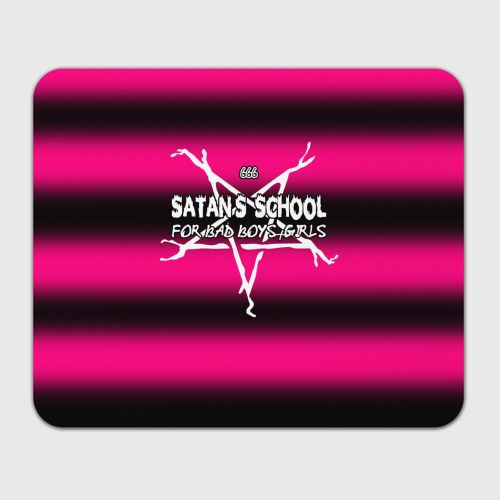 Satan school for bad boys and girls Pink Коврик для мыши #1