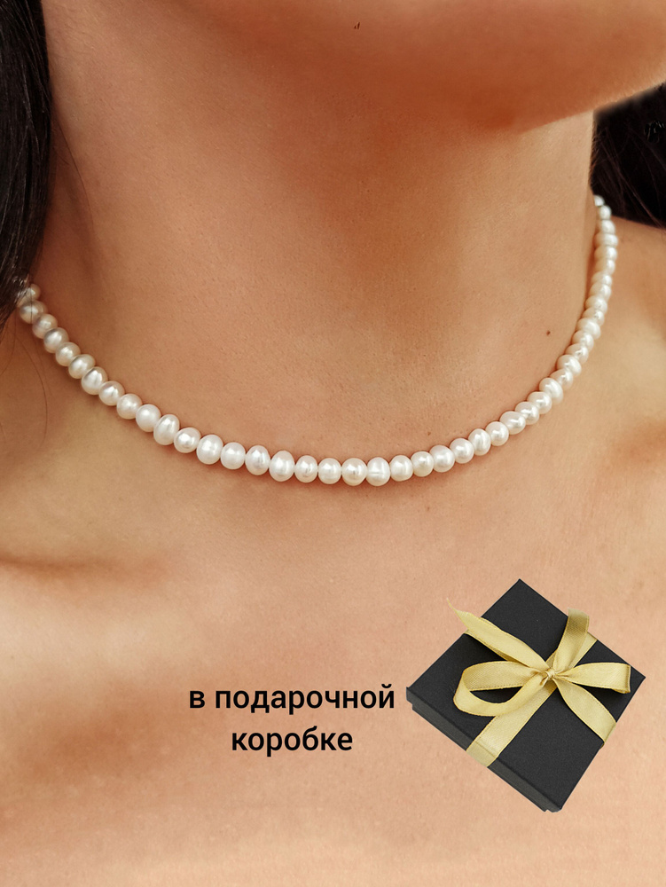 Jewelry a vento Чокер из жемчуга натурального, класса АА, длина 35 см.  #1