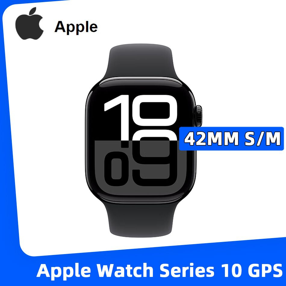 Apple Умные часы Apple Watch Series 10 42mm Версия GPS S/M Aluminium Case MX1M3CH/B, 42mm, Ярко-черный #1