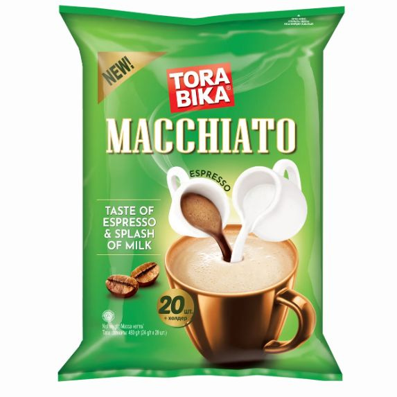 Кофейный напиток Torabika Macchiato, 20 пакетиков по 24г, 480г #1