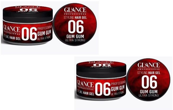 Glance Professional Гель для укладки волос Gum Hold 06 300мл. 2шт #1