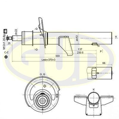 Амортизатор зад frd mondeo 00-07 #1