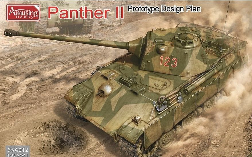 35A012 Прототип немецкого танка Пантера II Panther II Prototype Design Amusing Hobby, 1/35  #1