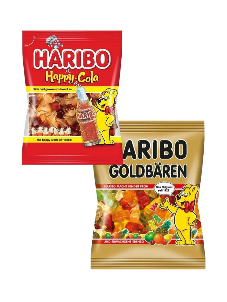 Мармелад жевательный Haribo Happy Cola и Мишки упаковка 2шт 200гр Германия  #1