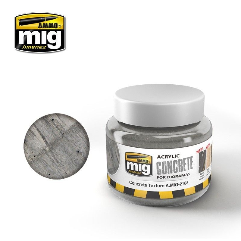 Текстурная паста Concrete Texture (250mL) (Ammo Mig) #1