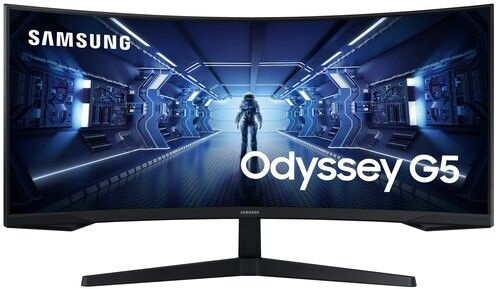 Samsung 34" Монитор LC34G55TWWI, черный #1