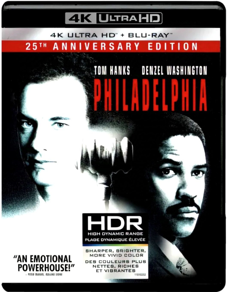 4K Ultra HD Blu-ray. Филадельфия. Фильм 1993 года. Драма. #1