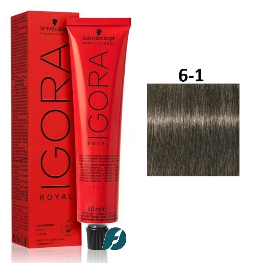 Schwarzkopf Professional Igora Royal 6-1 Крем-краска для волос, 60 мл #1