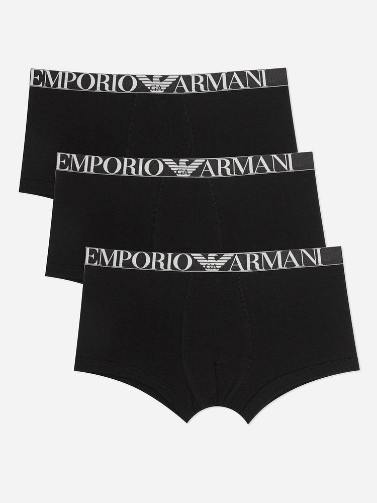 Комплект трусов транки Emporio Armani Shiny Logoband, 3 шт #1