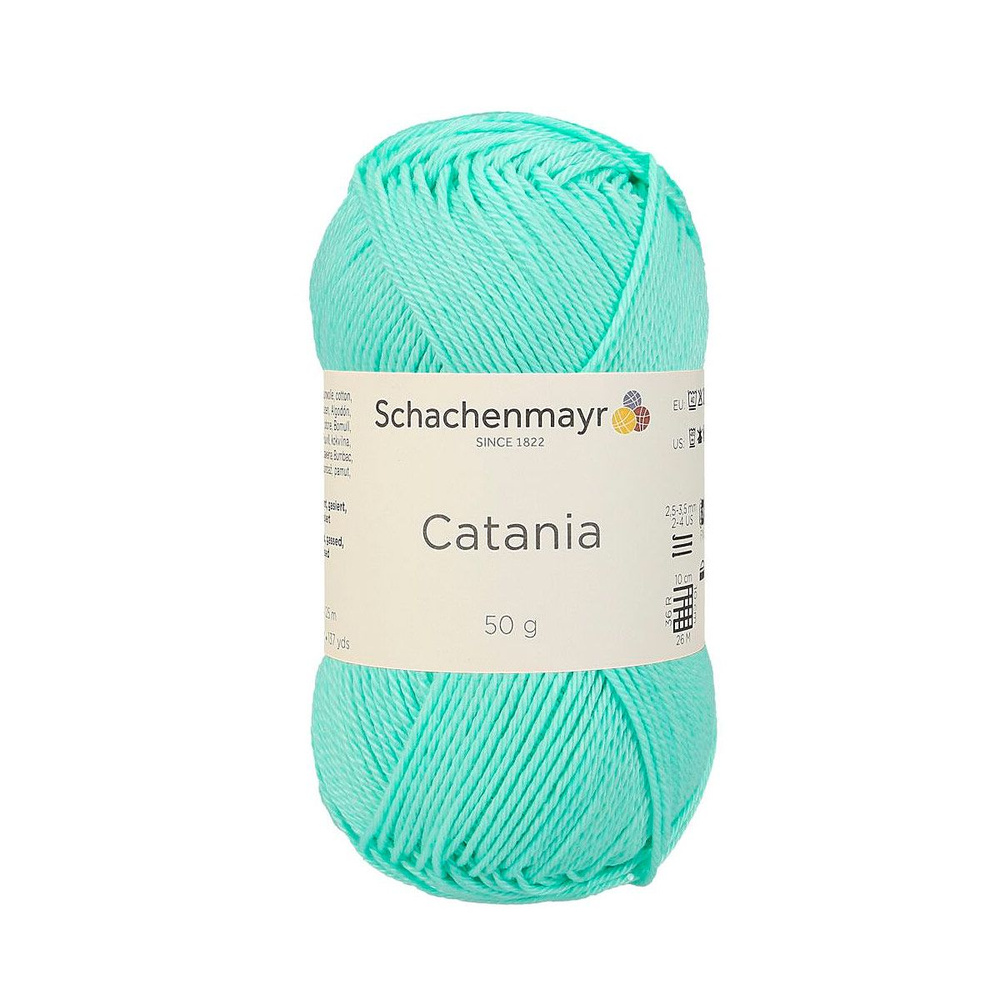 Catania /Катания/ пряжа Schachenmayr Originals, 100% хлопок, 50г/125м, арт. 9801210 цвет 00385, mint #1