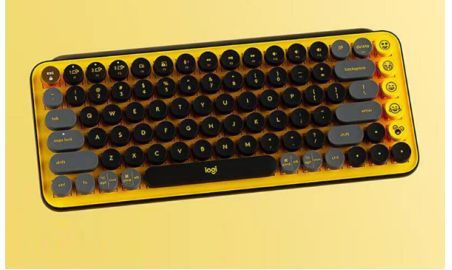 Клавиатура беспроводная POP KEYS с клавишами Эмодзи, (Cherry MX Brown), черный, оранжевый  #1