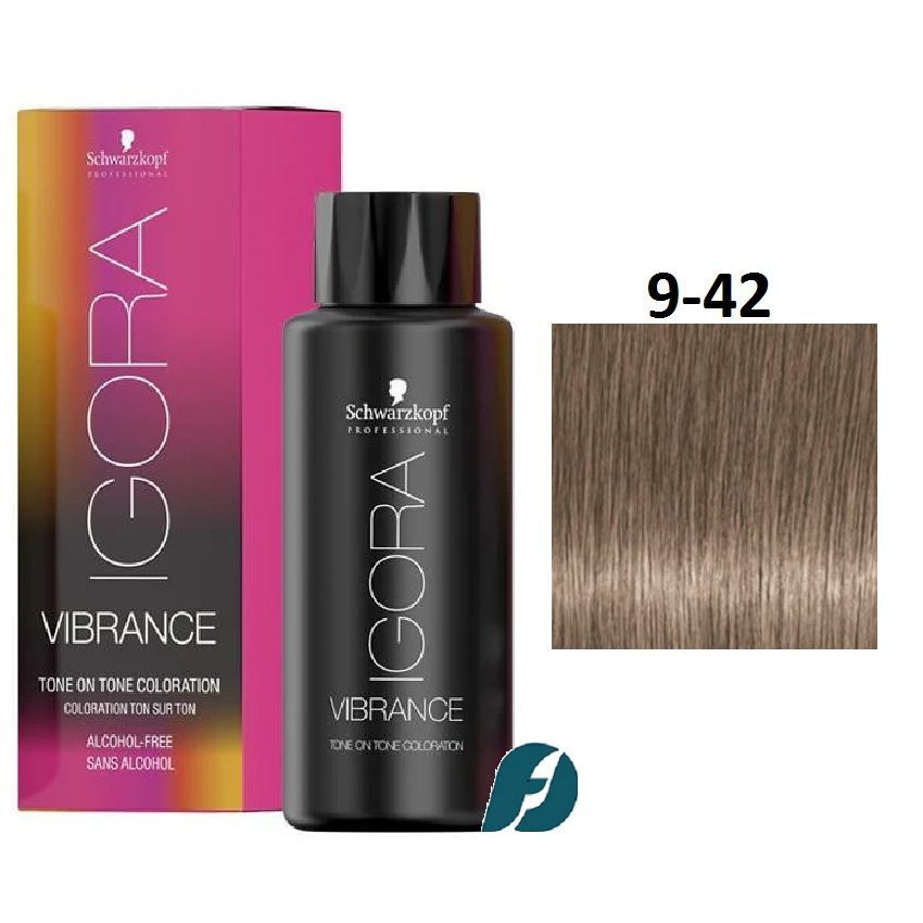 Schwarzkopf Professional Igora Vibrance 9-42 Краска для волос - Блондин бежевый пепельный, 60мл  #1