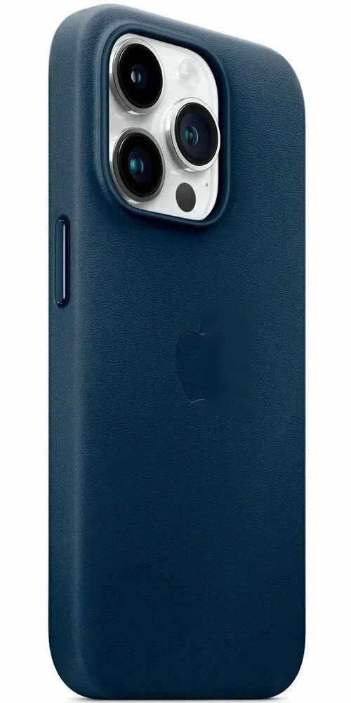 Чехол-накладка Apple для iPhone 16 Pro Leather Case MagSafe Midnight Blue #1