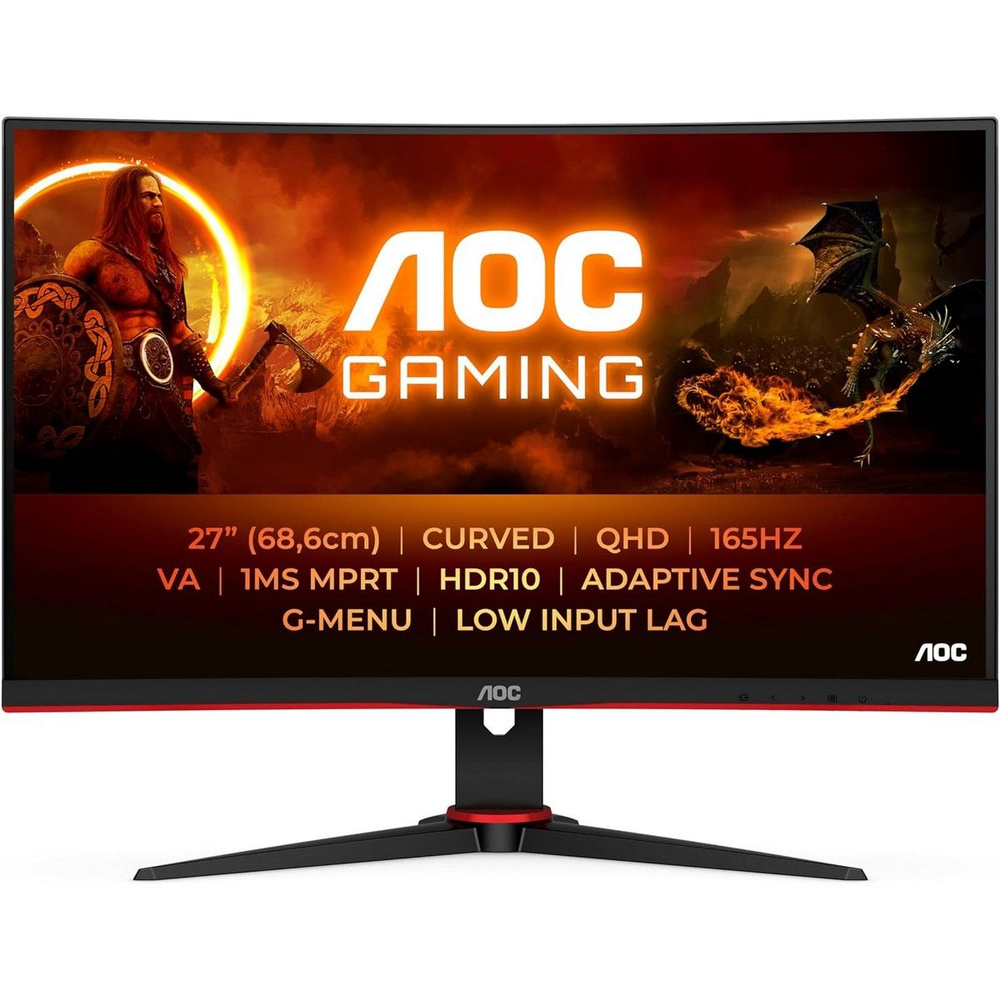 AOC 27" Монитор CQ27G2SE, VA, 2560x1440, 165 Гц, черный #1