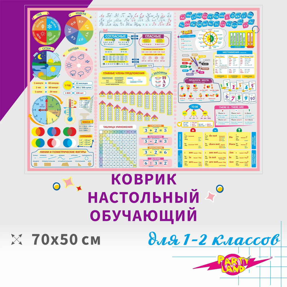 Party Land Настольное покрытие 70 см x 50 см, материал: Полимерный материал  #1