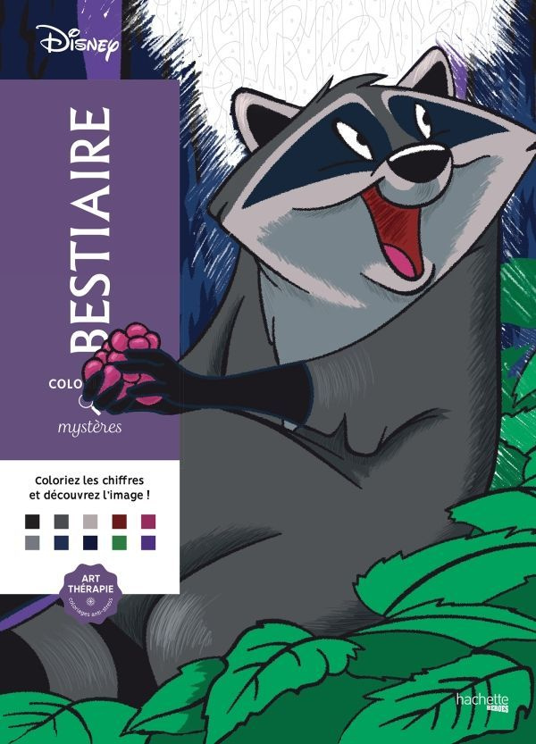 Раскраска по номерам Coloriages mysteres Disney - Bestiaire (Лучший друг), 128 стр.  #1