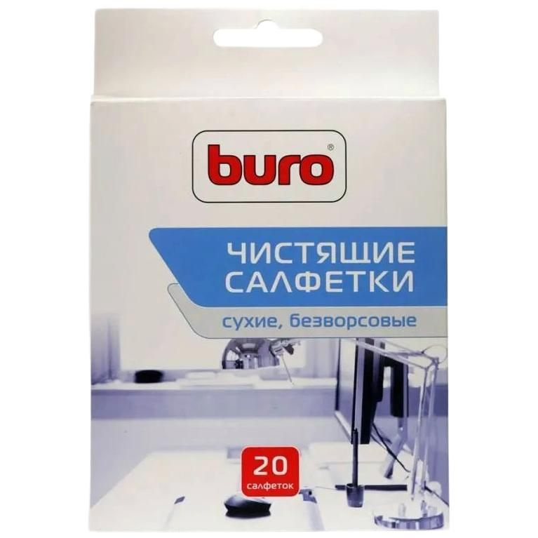 Buro Сухие чистящие салфетки BU - Udry, безворсовые, 20шт. 817443 #1