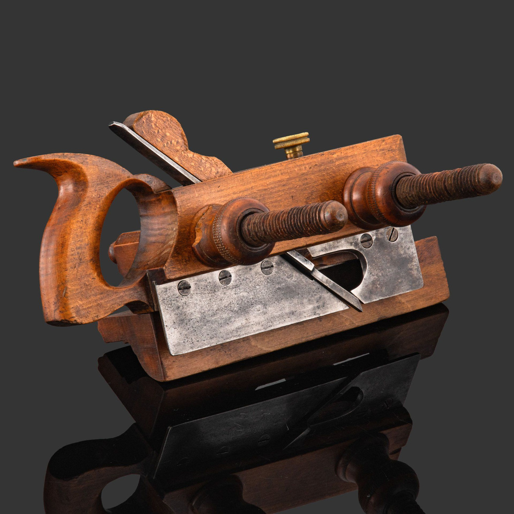 Рубанок для снятия фаски, The Auburn Tool Company, дерево, сталь, латунь, США, 1864-1893 гг.  #1