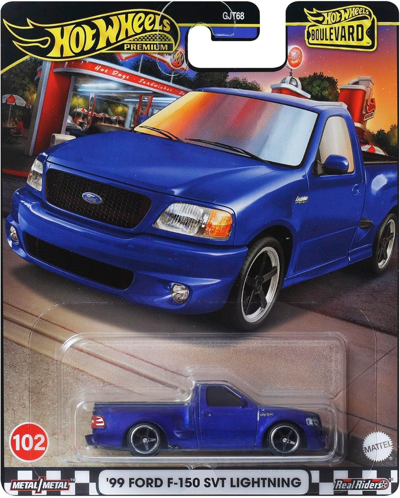 Коллекционная Premium машинка Hot Wheels '99 Ford F-150 SVT Lightning Ultramarine (коллекция Boulevard #1