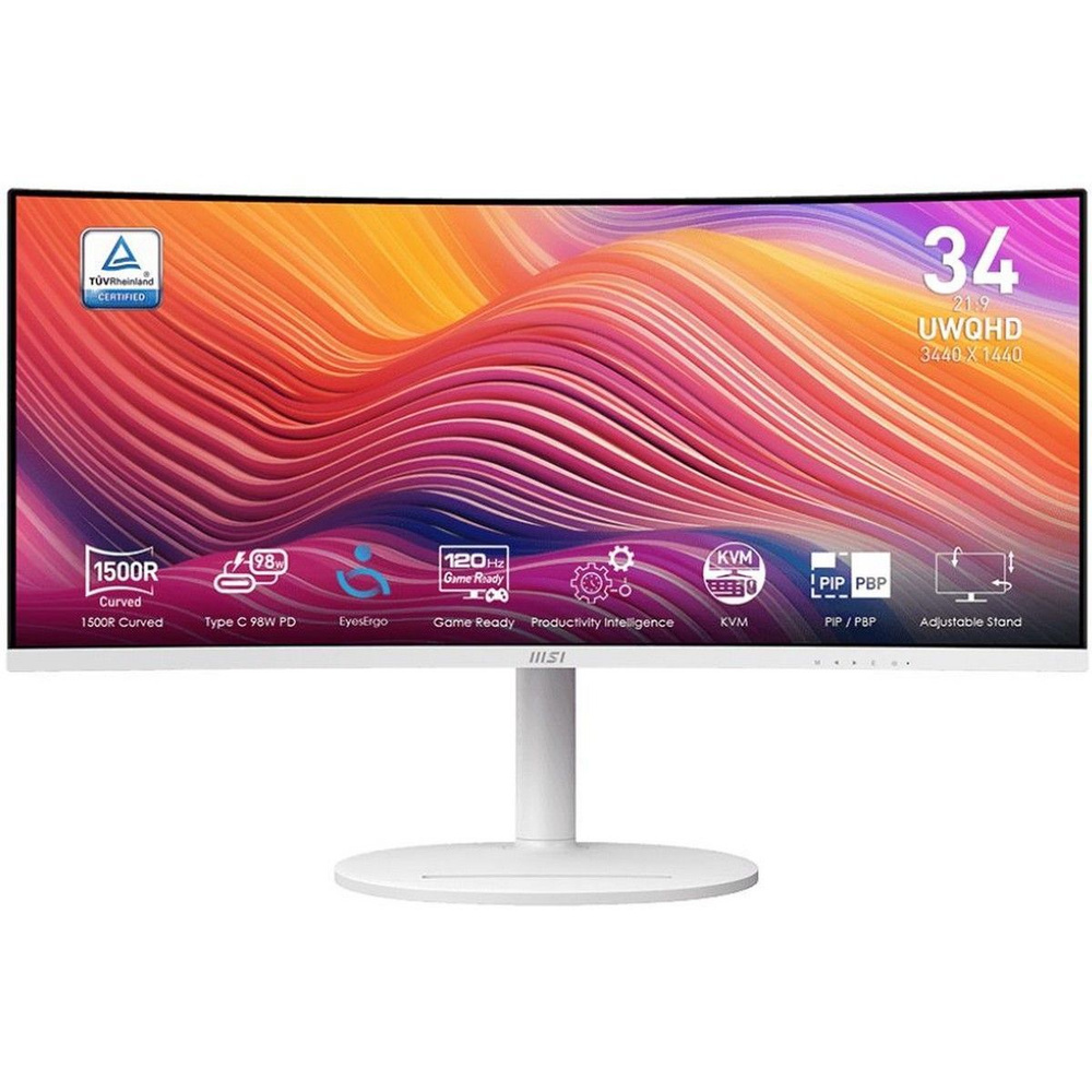 MSI 34" Монитор Монитор 34" MSI Modern MD342CQPW White, белый #1