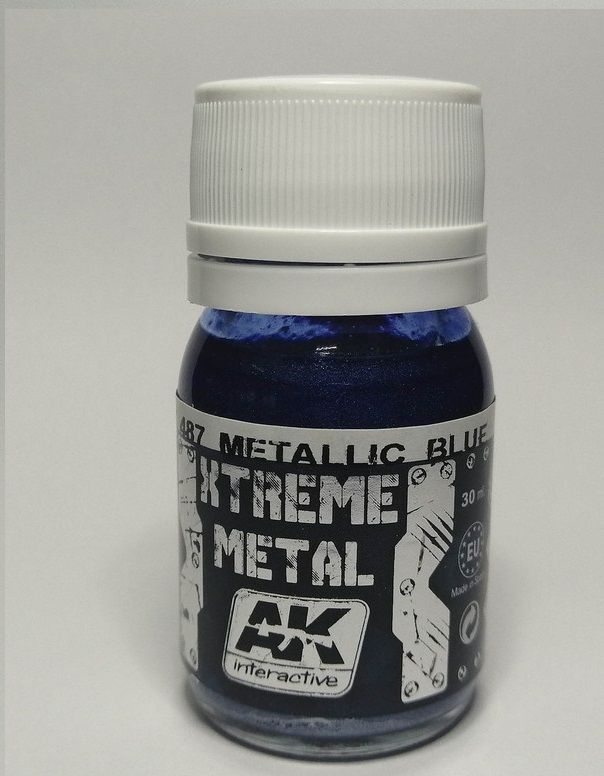 Краска металлик AK Interactive XTREME METAL METALLIC BLUE 30ml #1