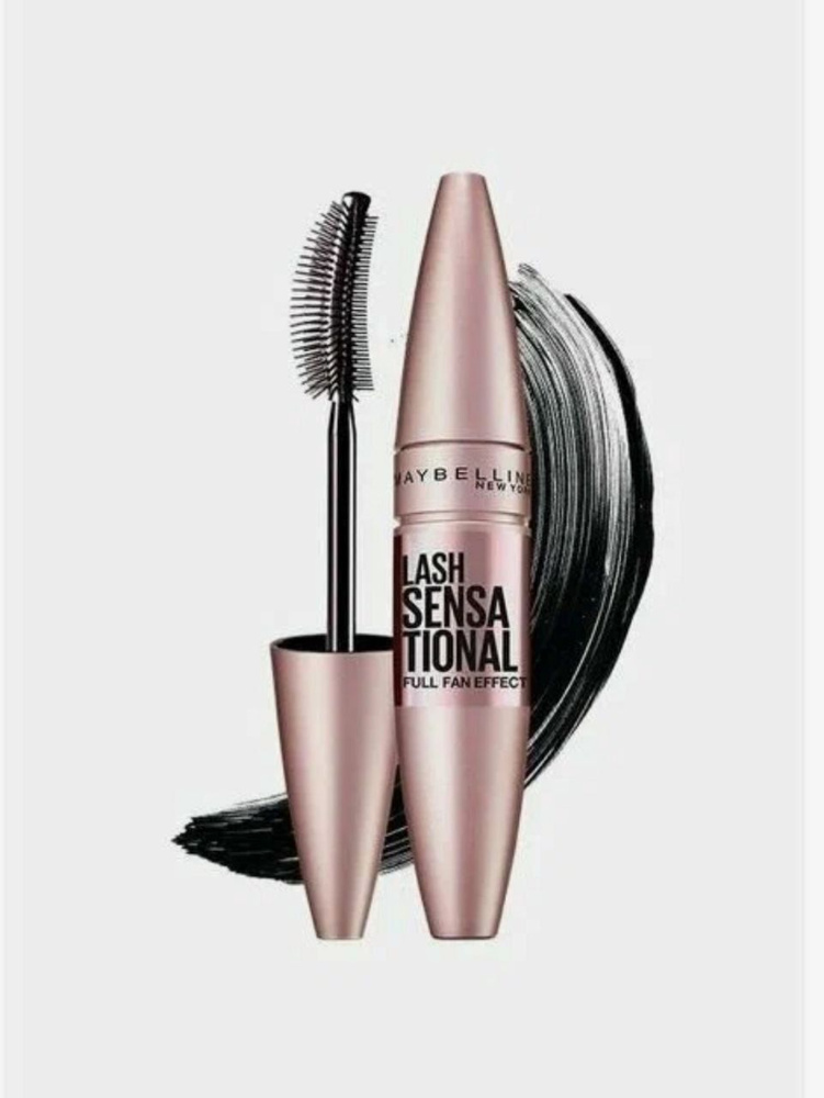 MAYBELLINE Lash Sensational Тушь для ресниц Черная, 9,5 мл #1