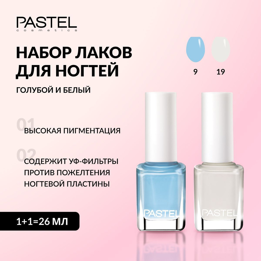 Лак для ногтей PASTEL обычный, быстросохнущий без лампы, стойкий, с эффектом гель лака / NAIL POLISH #1