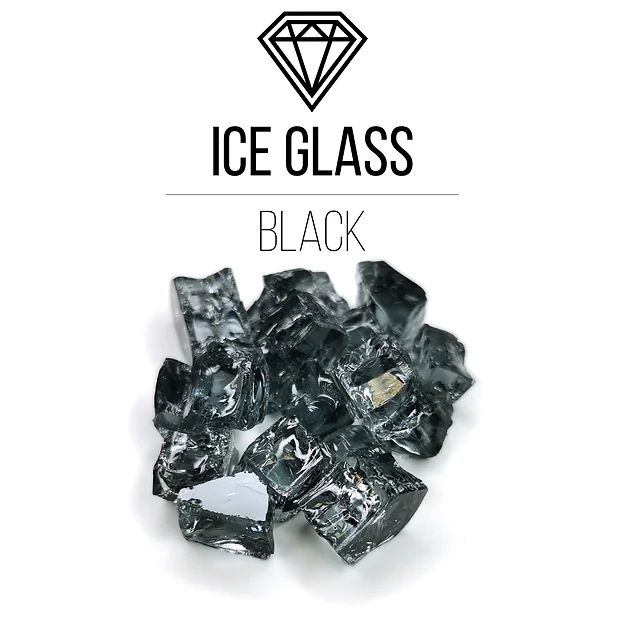 Стеклянная крошка Ice Glass,Smoky, 500гр #1