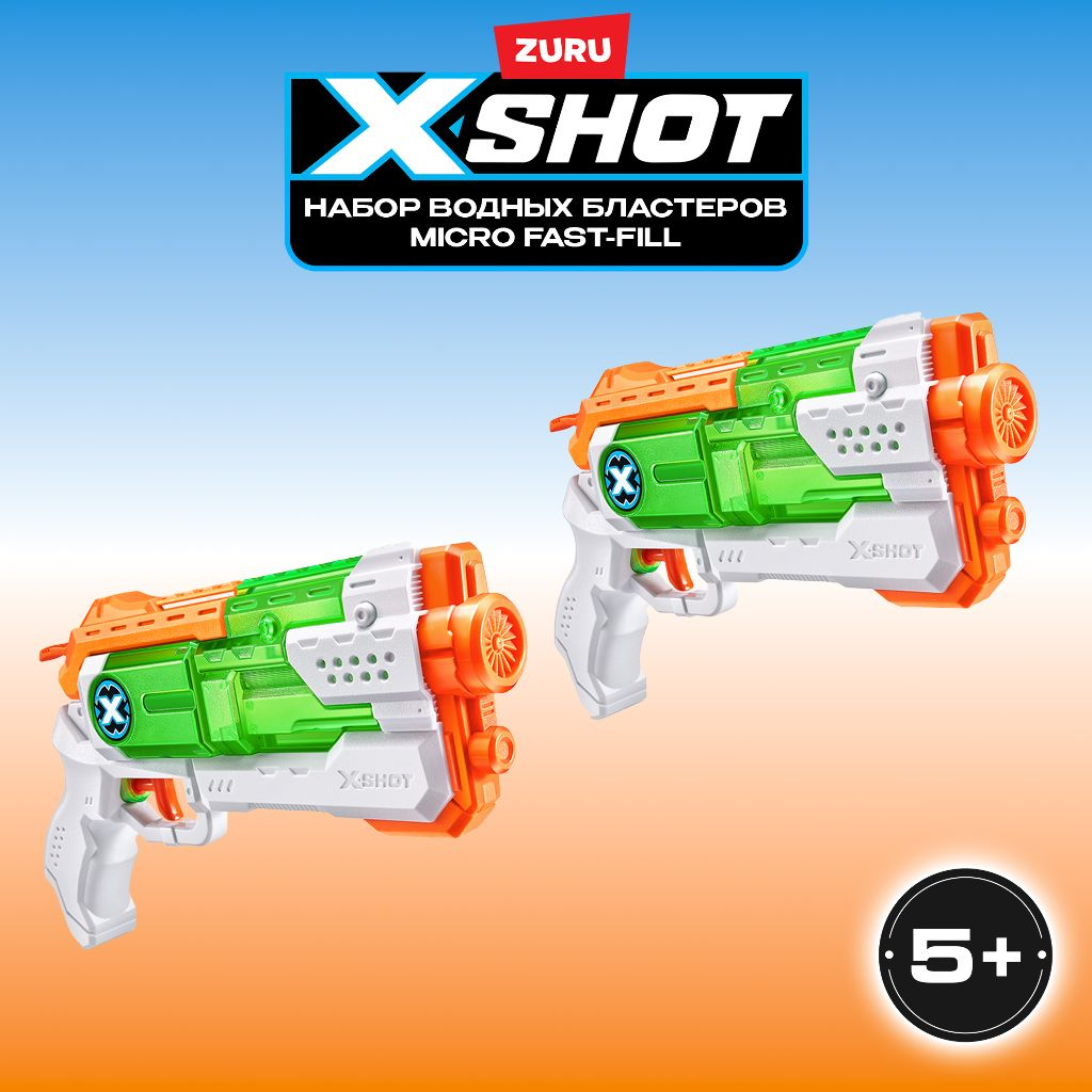 2022-S004-X-SHOT WATER - Water Warfare-WATER BLASTER- Pressure Jet,Bulk,4pcs,No Inner,STD Color