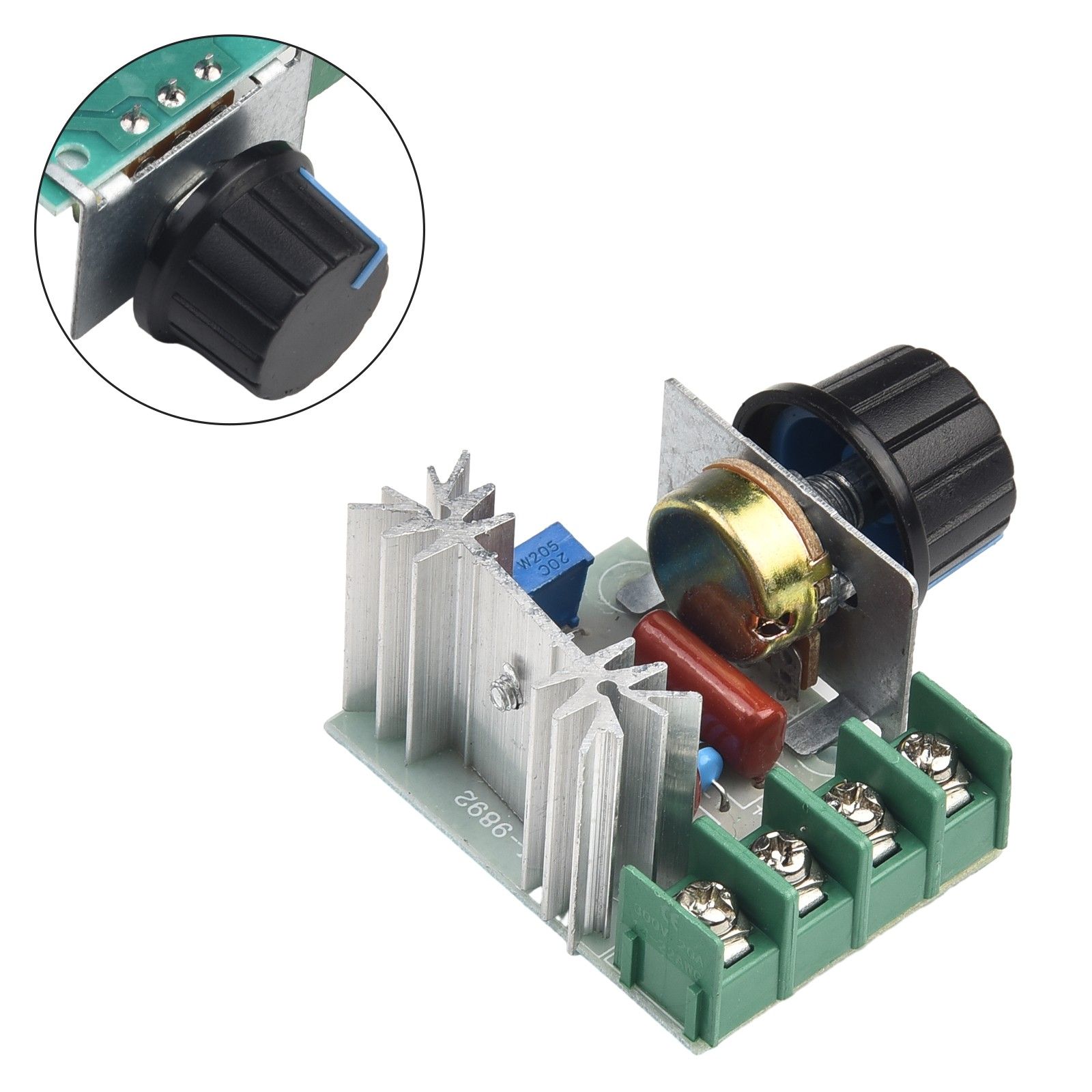 OZ-SUNBA-Улучшеннаявыходнаяпроизводительность1шт.220В2000ВтконтроллерскоростидвигателяSCRрегуляторнапряжениямаксимальныйвыходнойток2А