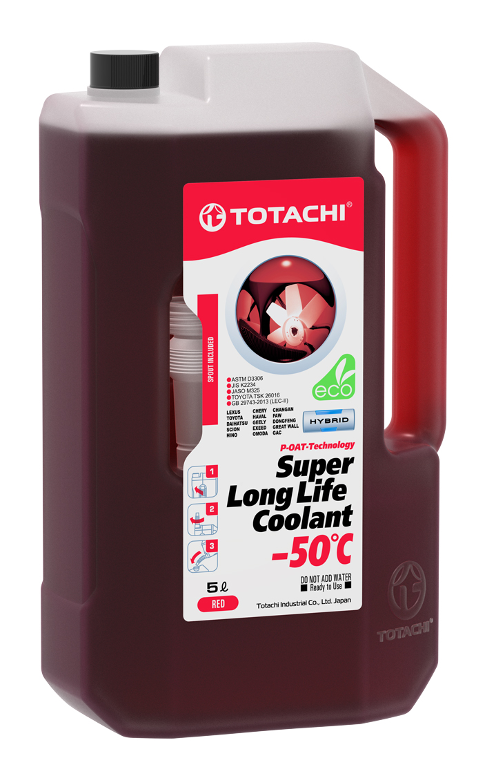 ЖидкостьохлаждающаяTOTACHISUPERLONGLIFECOOLANTRed-50C5л
