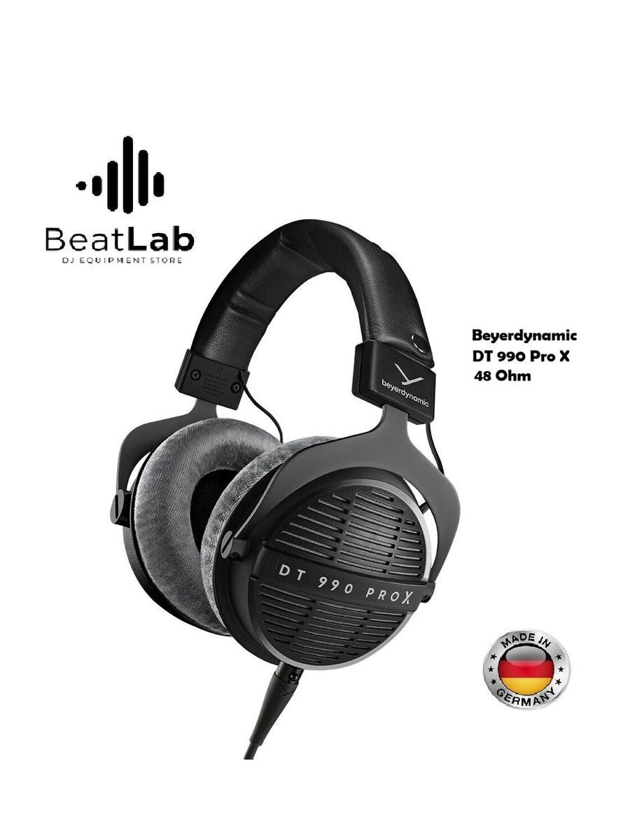 НаушникиBeyerdynamicDT990PROX,полноразмерные,открытые,сотсоединяемымкабелем,черные