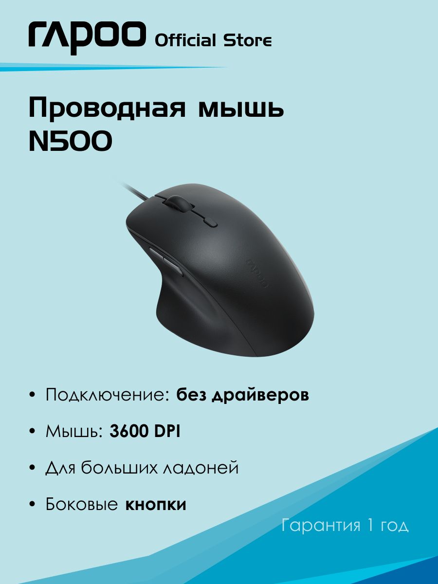 ПроводнаямышьRapooN500