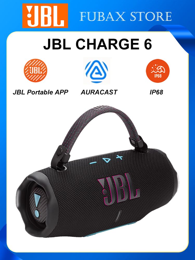 БеспроводнаяколонкаJBLCharge6BlackOrange