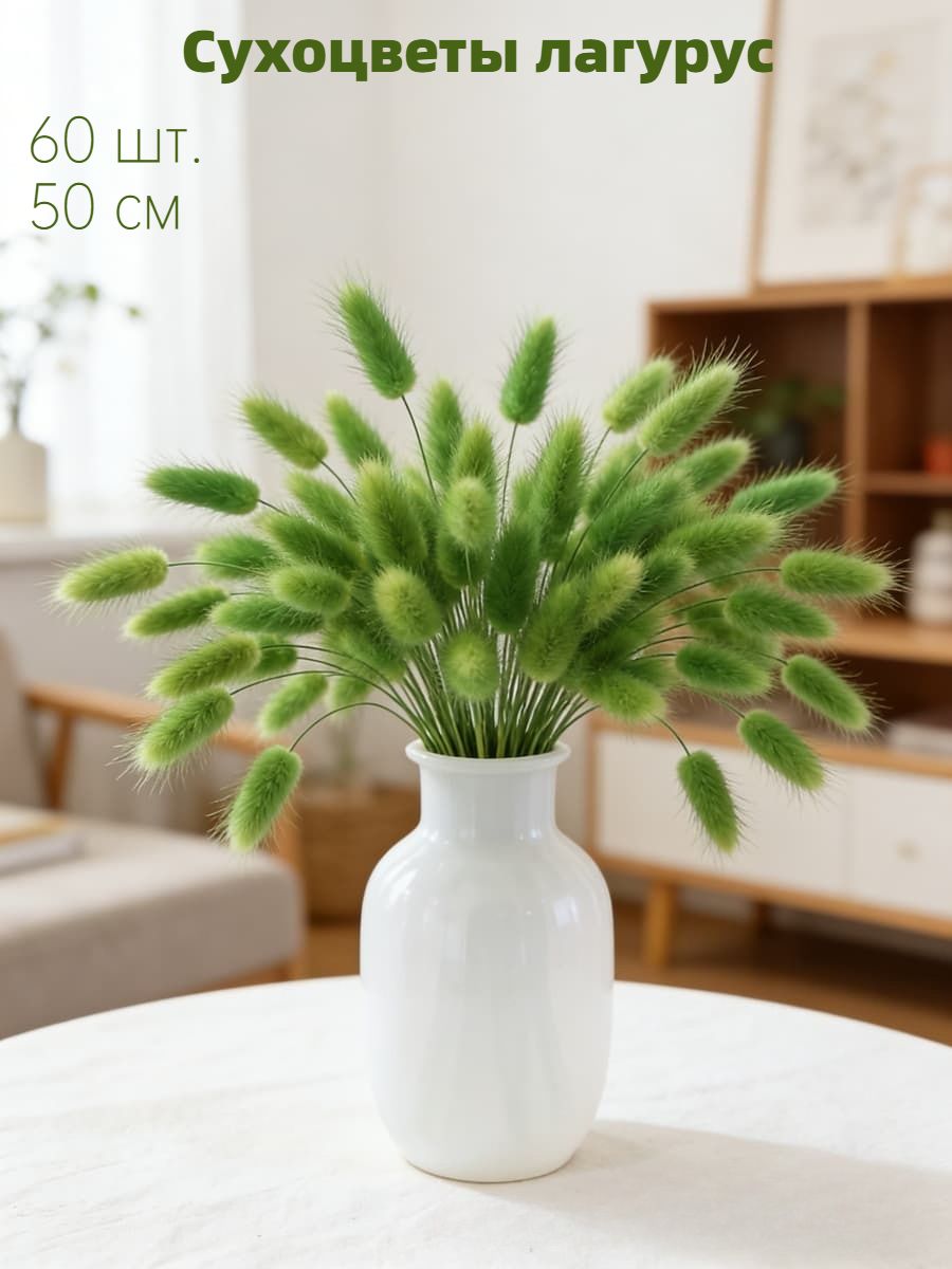 СухоцветыЛагурус,50см,80гр,60шт