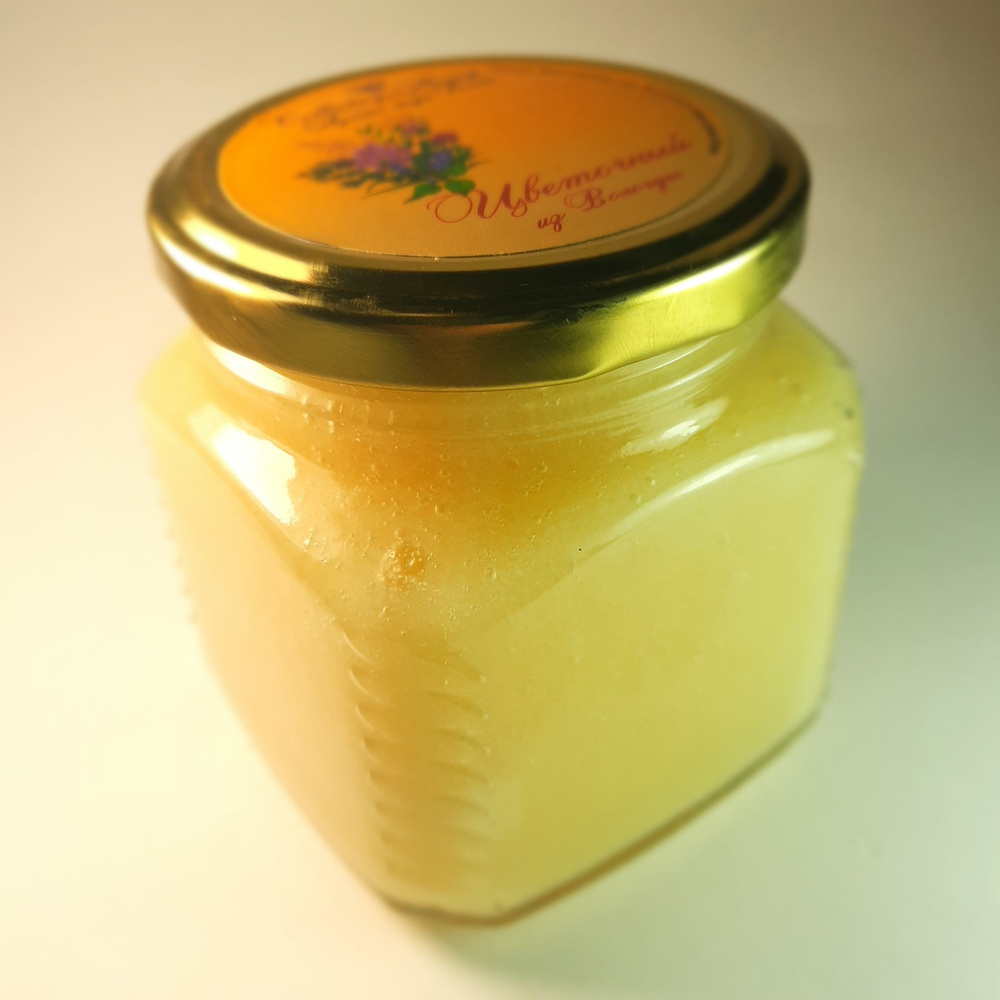 Мёд севший 250 мл. / мед деревенский 2023 года / мед луговое разнотравье  #1