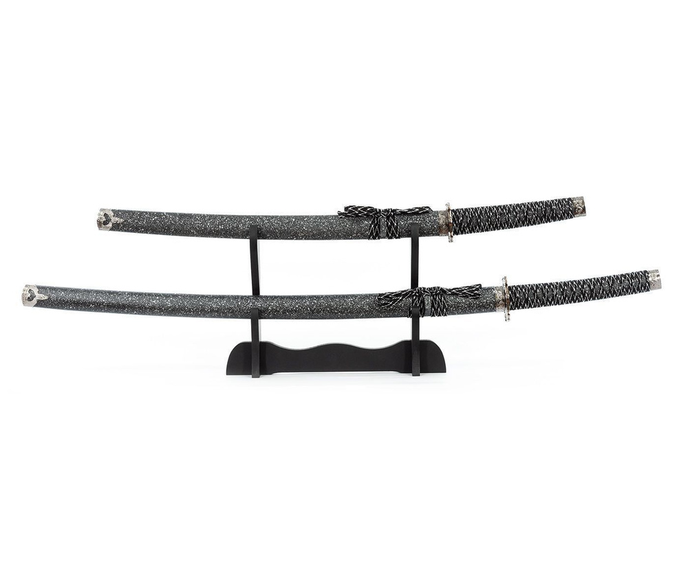 Самурайские мечи Катана и Вакидзаси (2 шт., ножны серый мрамор)  #1
