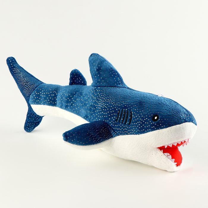 Мягкая игрушка "Акула", 35 см, цвет синий #1