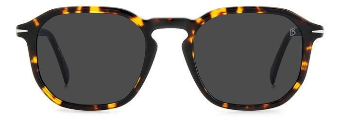Мужские и женские солнцезащитные очки David Beckham DB 1115/S 086 IR, цвет: коричневый, цвет линзы: серый, #1