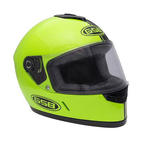 Шлем интеграл GSB G-349, Black/Green #1