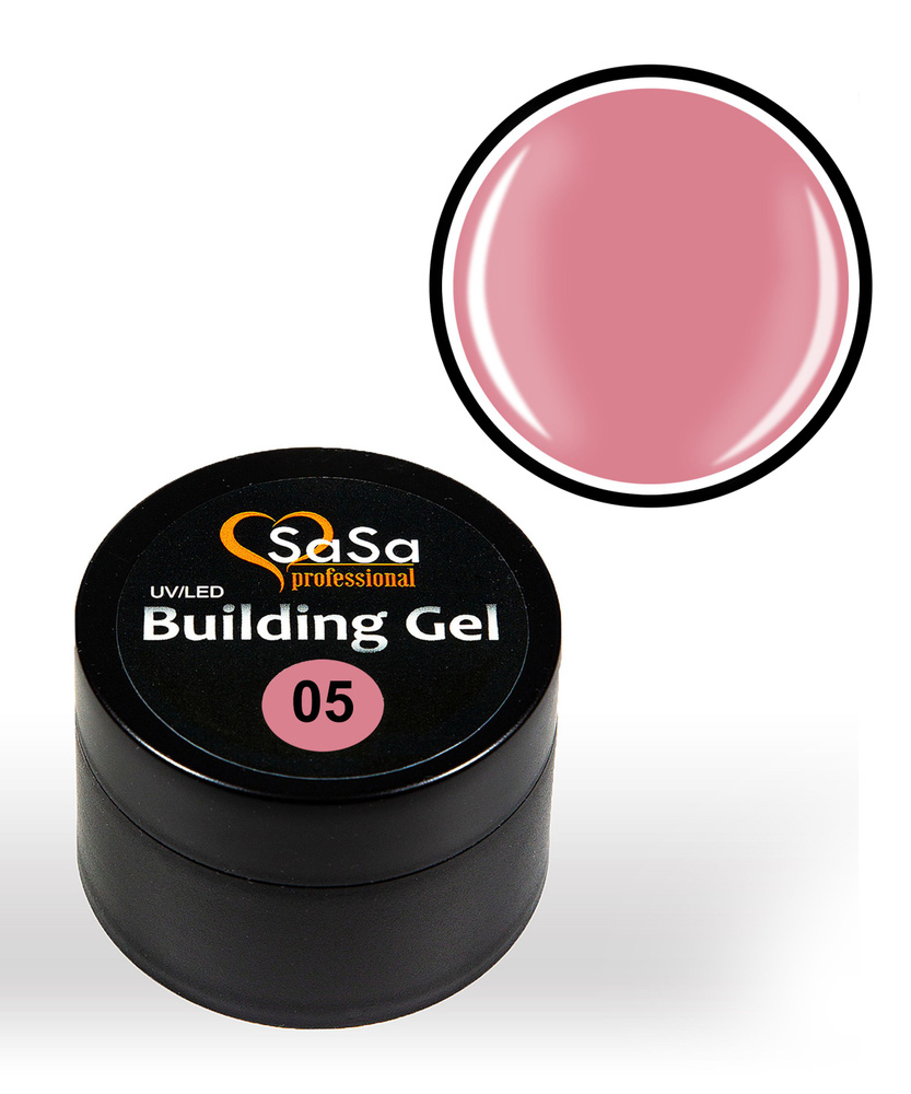 SaSa Гель для моделирования Building gel 30 гр. Цвет 05 (натуральный нюд)  #1