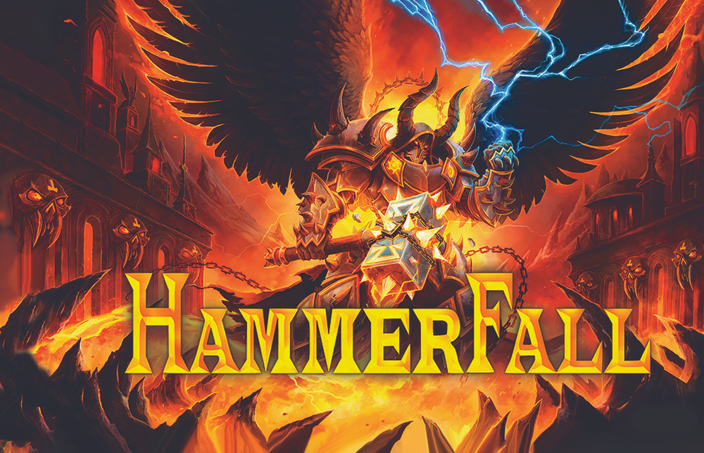 Плакат постер флаг "HammerFall" #1