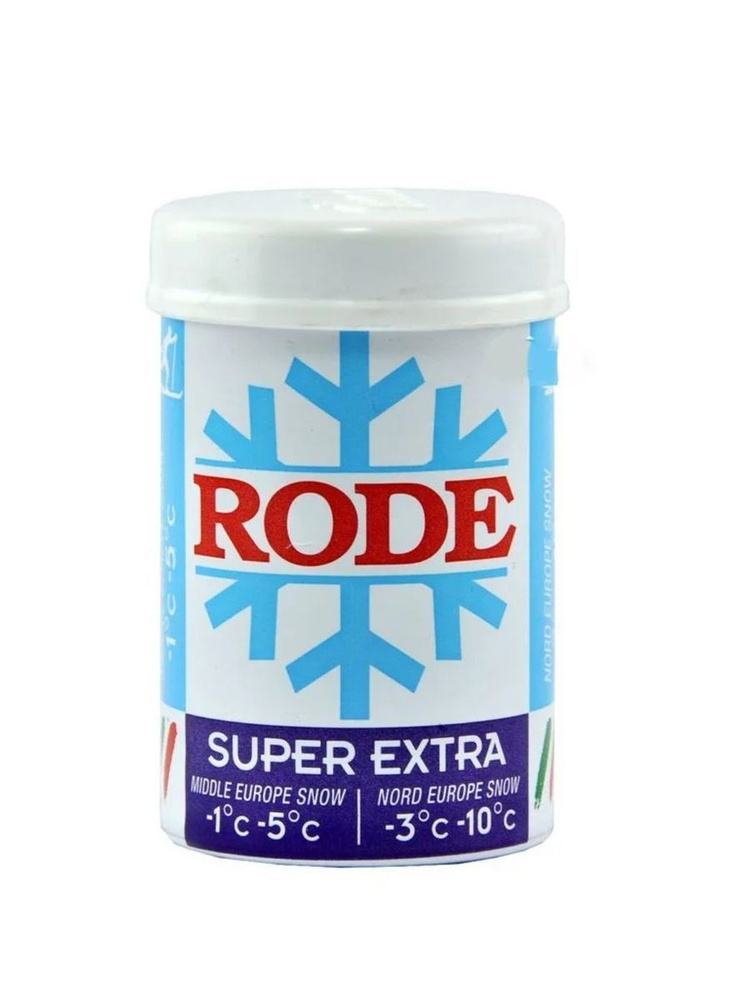 Мазь держания RODE P38 BLUE SUPER EXTRA -1/-5 для лыж 45 г #1