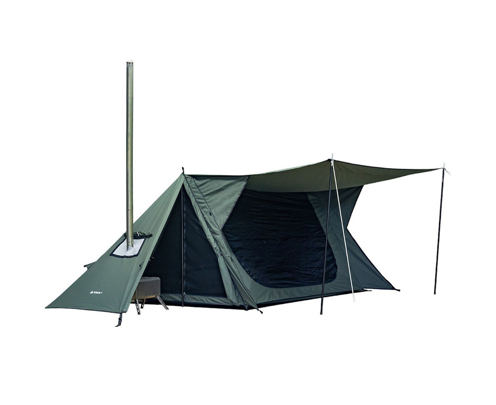 Палатка Pomoly STOVEHUT TC Chimney Shelter Tent (Army Green) #1