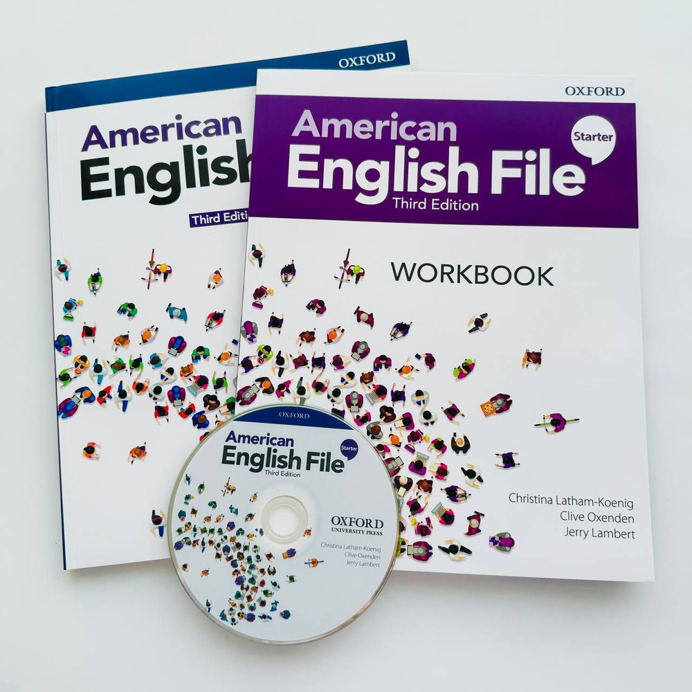 American English File Starter, 3 издание. ПОЛНЫЙ КОМПЛЕКТ: Student's Book (учебник) + Workbook (рабочая #1